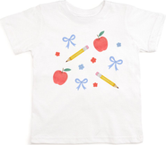 Sweet Wink Ditsy Floral Back To School Short Sleeve T-Shirt