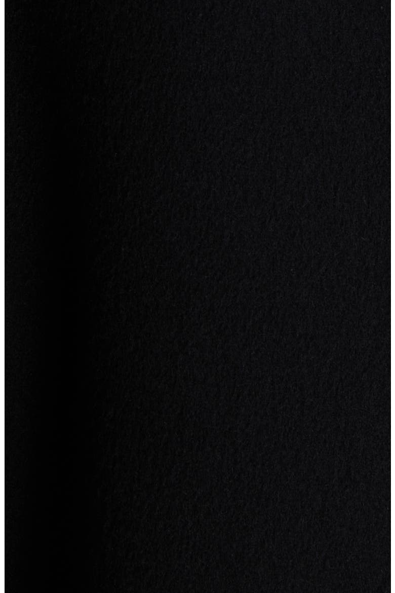 Double Breasted Wool Topcoat, Alternate, color, BLACK