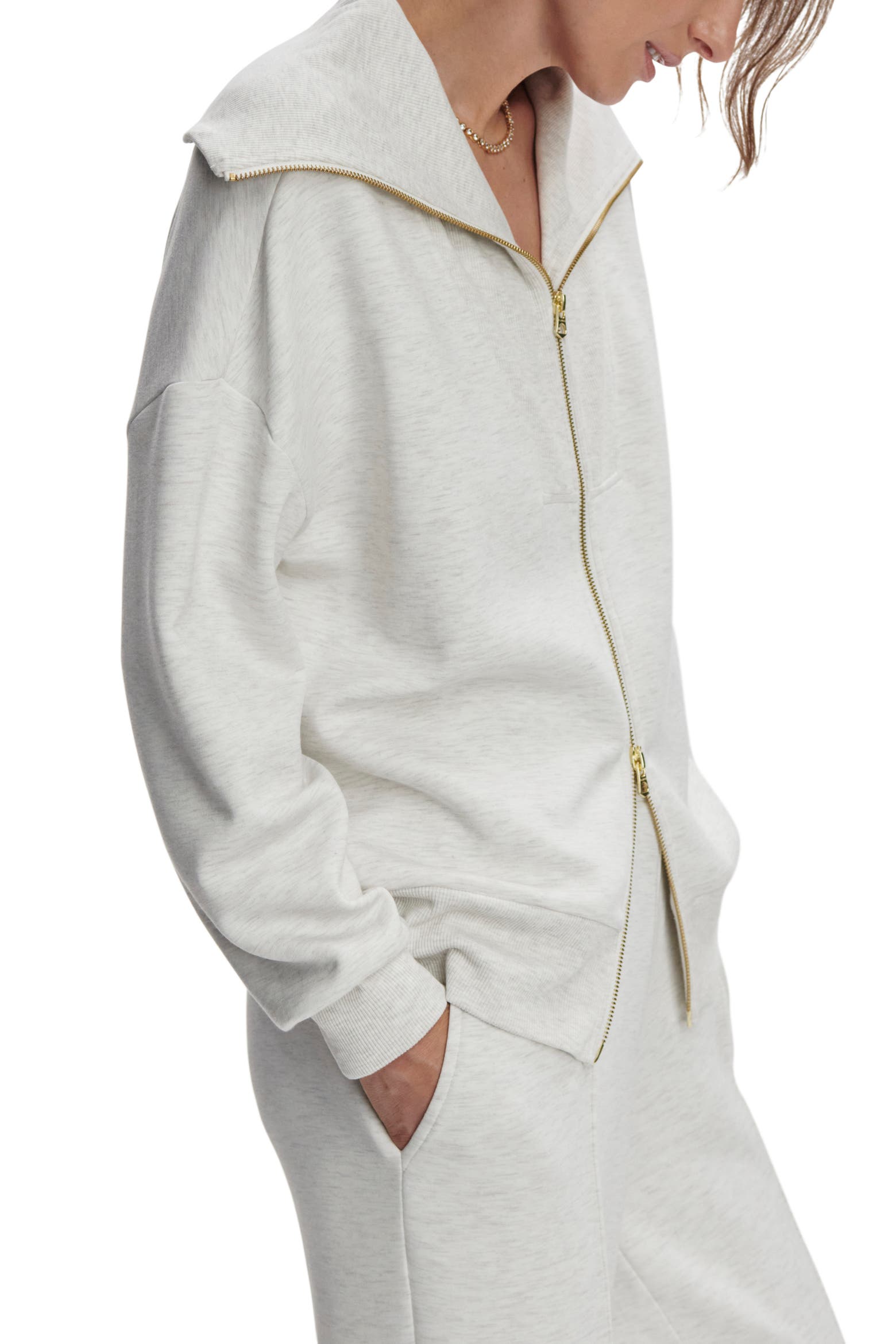 Halley Style Varley Halley DoubleSoft® Zip-Up Sweatshirt (Women) | Nordstromrack
