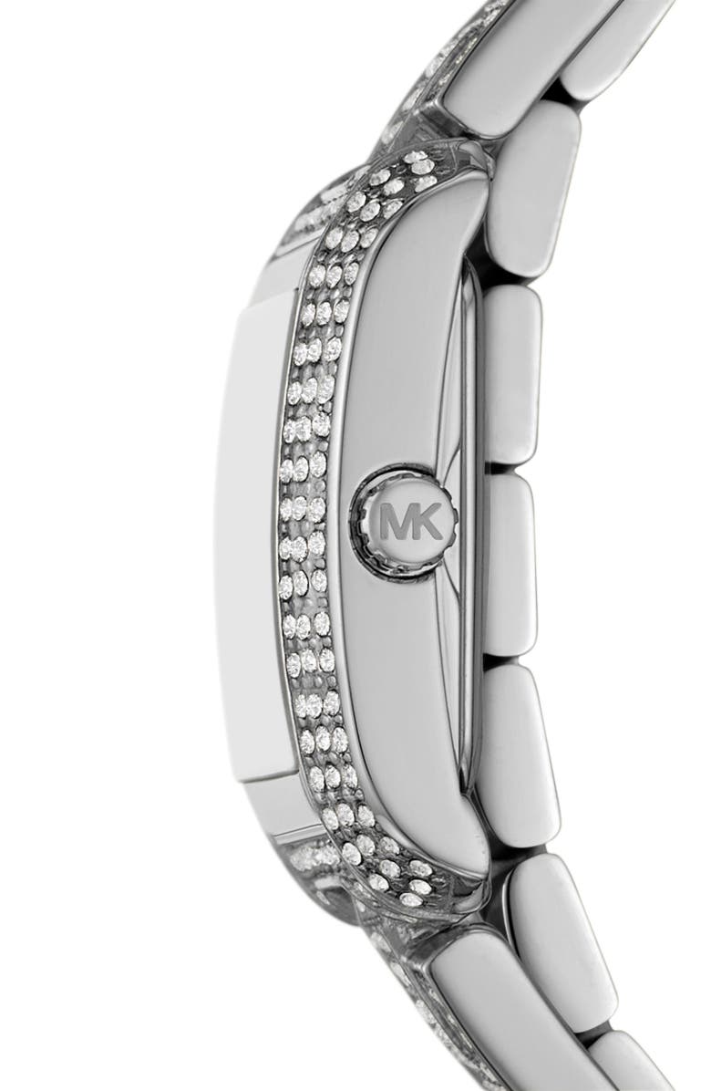 MICHAEL Michael Kors Emery Pavé Crystal Wrap Bracelet Watch, 22mm, Alternate, color,