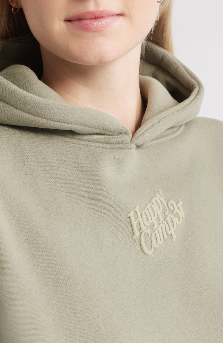 HAPPY CAMP3R Puff Series Core Logo Cotton Blend Hoodie, Alternate, color, Dusty Olive