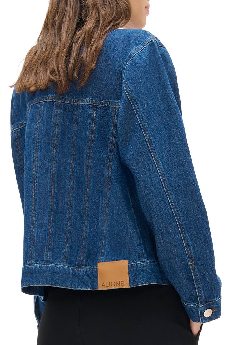 ALIGNE Hestia Denim Jacket, Alternate, color, Ocean Blue