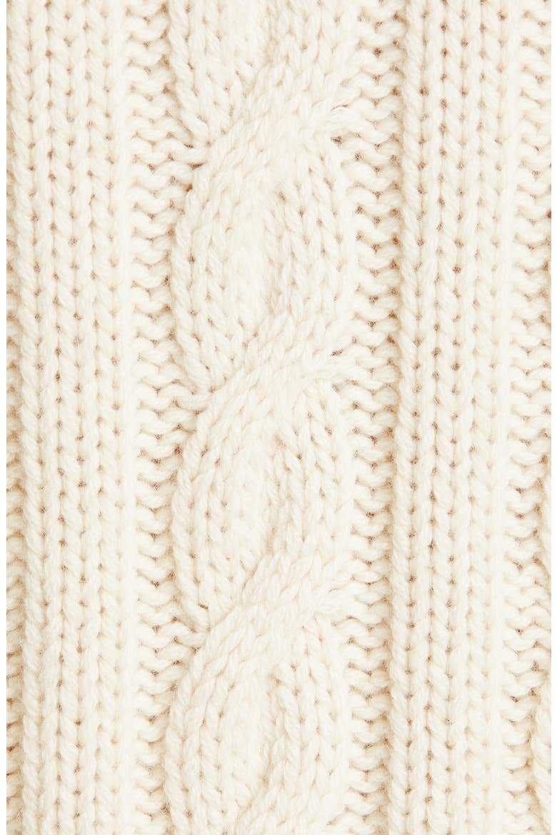 Chunky Turtleneck Sweater, Alternate, color, VANILLA