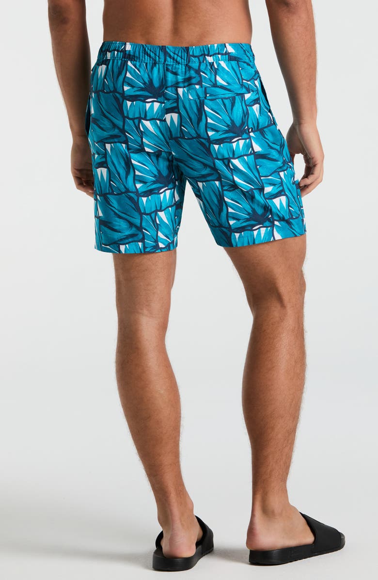 Original Penguin 7-Inch Volley Swim Trunks, Alternate, color, Exotic Plume