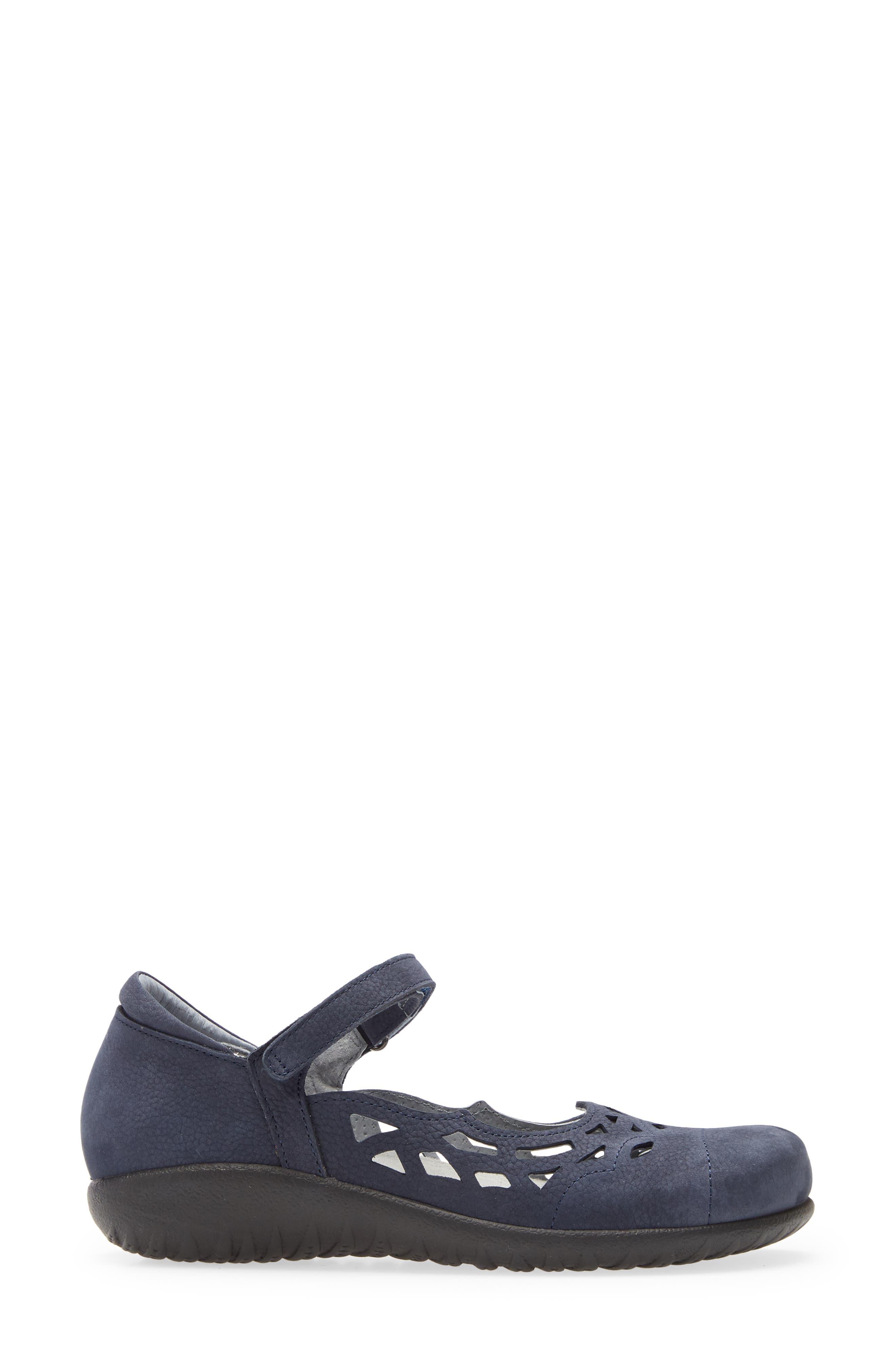 Agathis Mary Jane Flat, Alternate, color, NAVY VELVET NUBUCK LEATHER