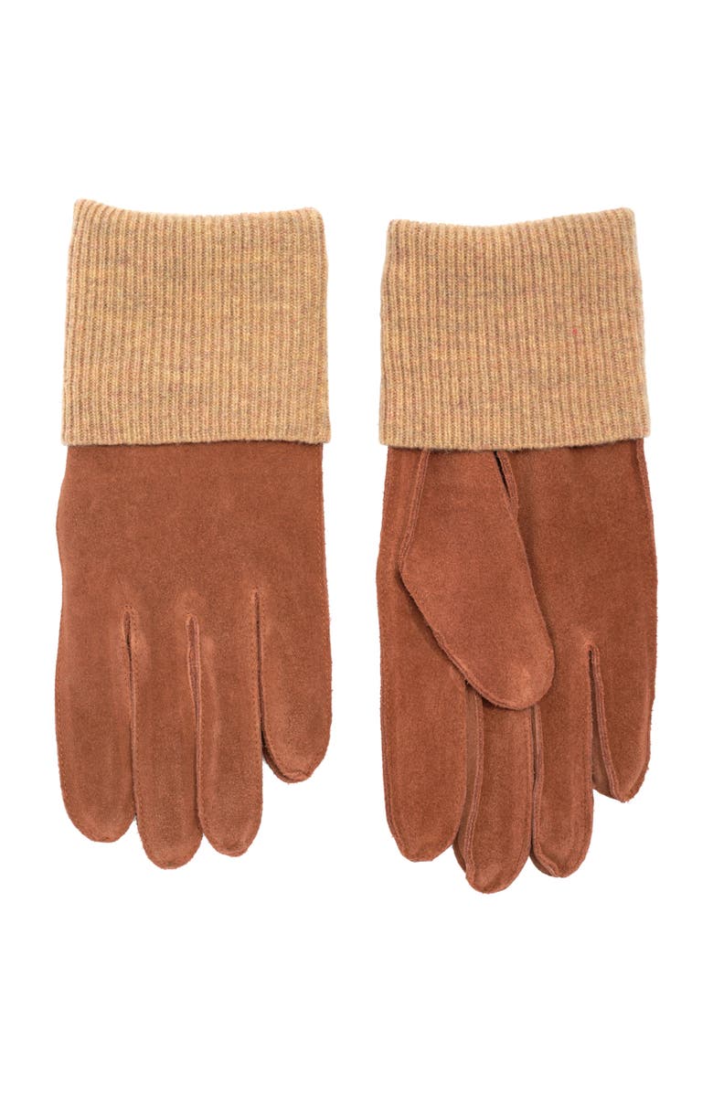 Faherty Suede Glove, Alternate, color, Brown