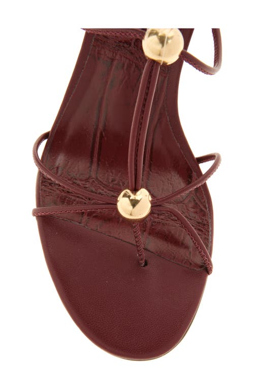 Steve Madden Ramos Strappy Sandal In Burgundy