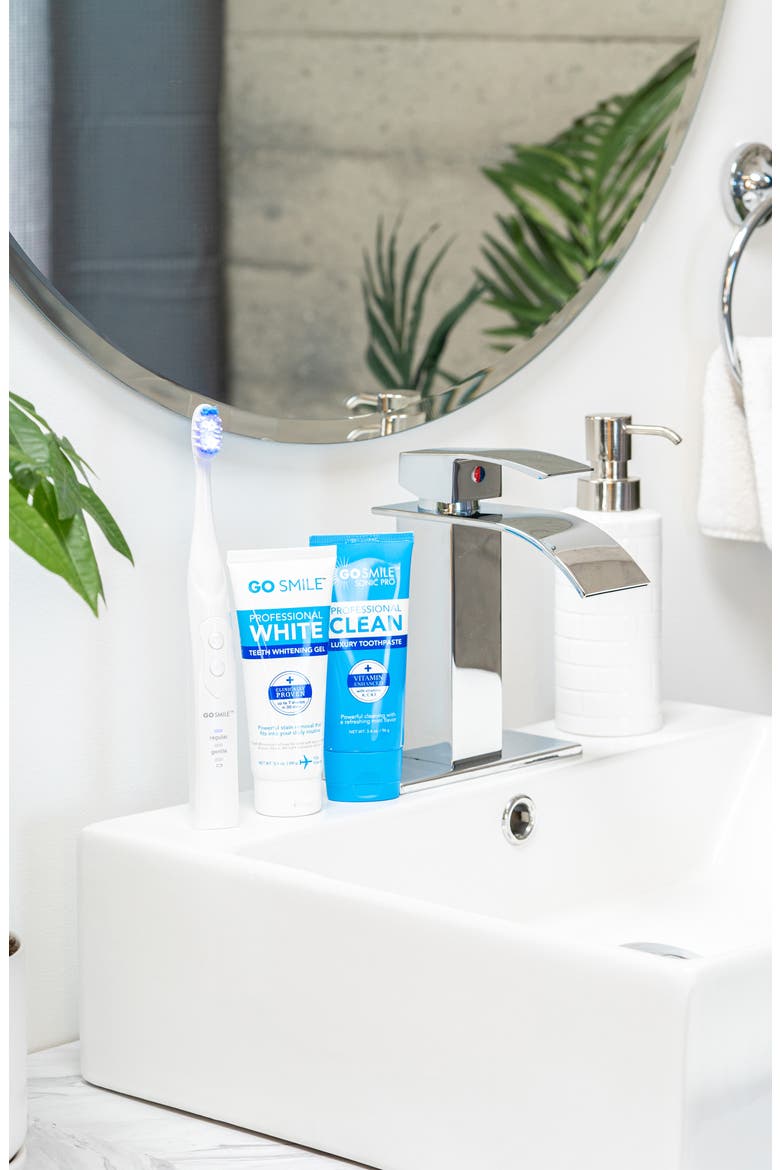 Sonic Blue Smart Brush Teeth Whitening Kit, Alternate, color, WHITE
