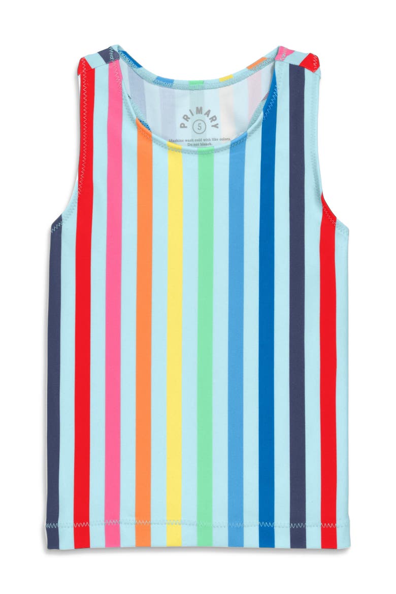 Kids Swim Tank, Main, color, Mist Spring Stripe