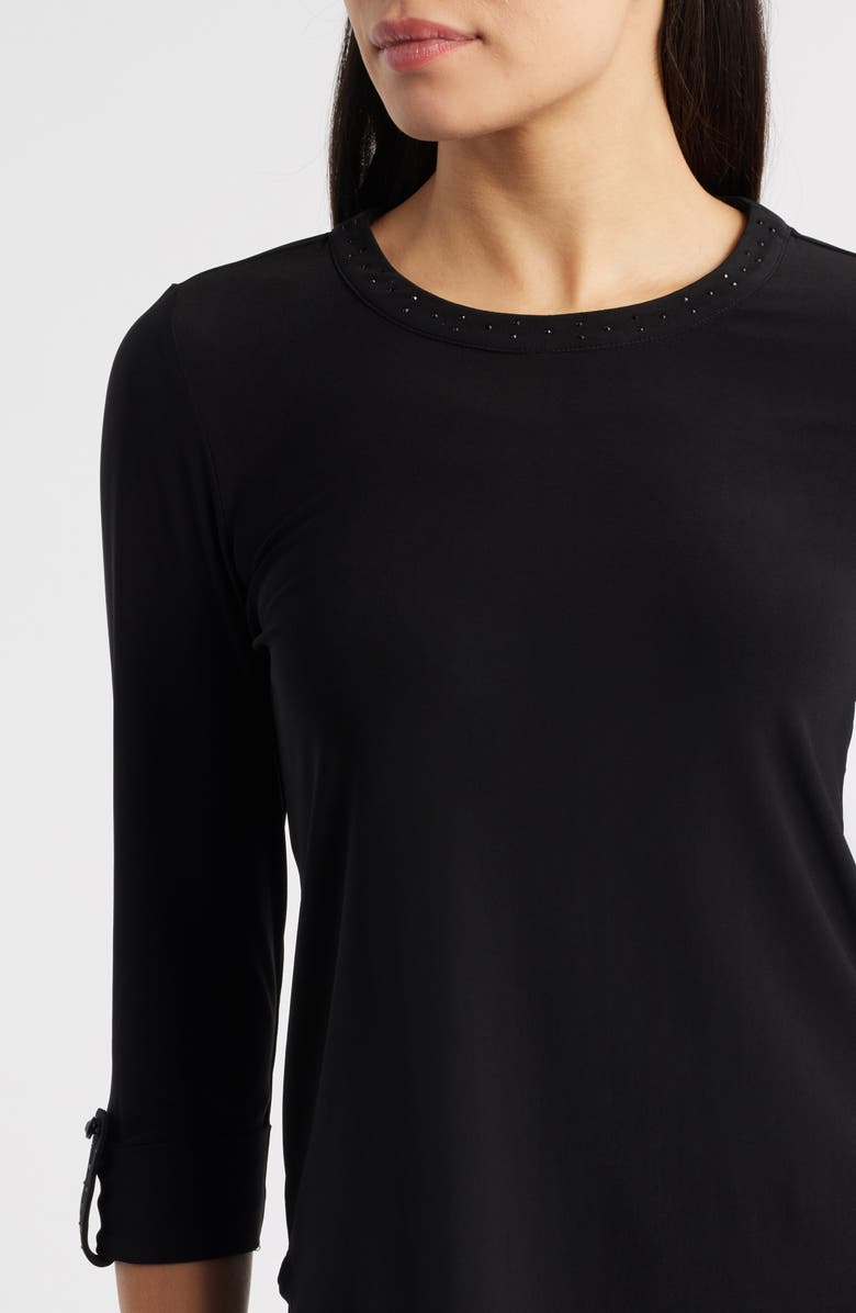 AK ANNE KLEIN Heat-Set Top, Alternate, color, Anne Black