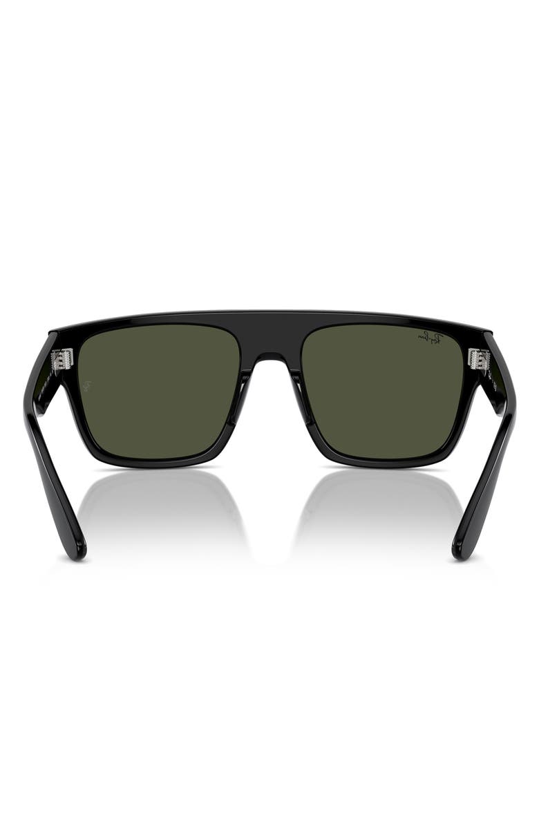 Ray-Ban 57mm Square Sunglasses, Alternate, color, Black