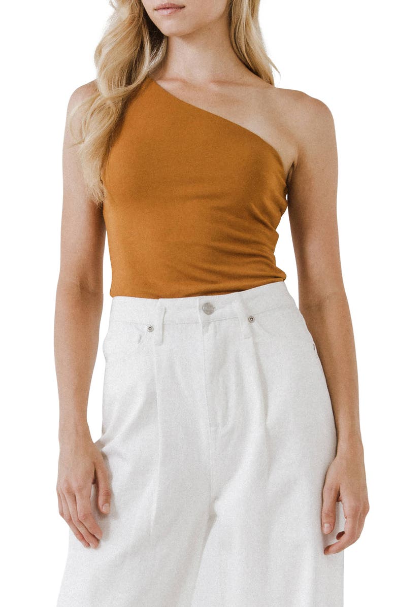 Grey Lab One-Shoulder Top, Alternate, color, 