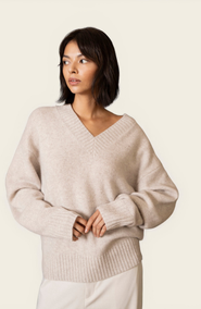 Italic Francesca Cashmere V-Neck Sweater