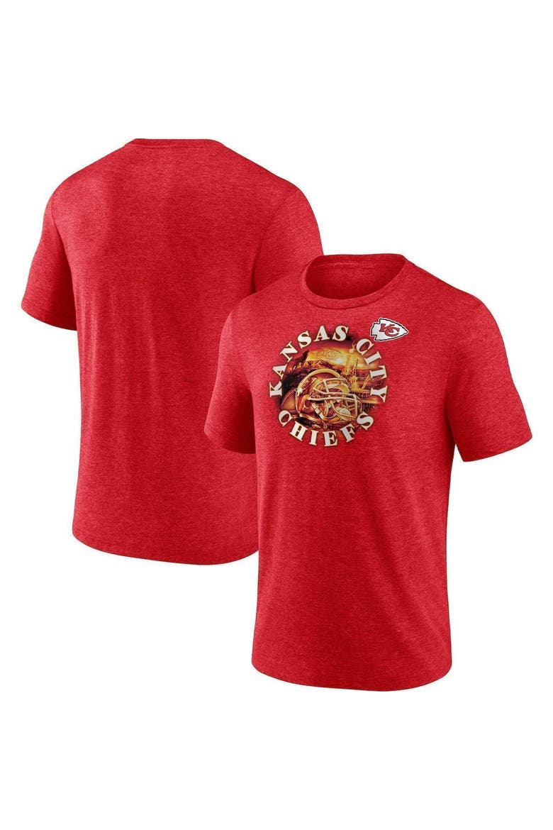 Men's Fanatics Branded Heathered Red Kansas City Chiefs Sporting Chance T-Shirt, Main, color, Heather Red
