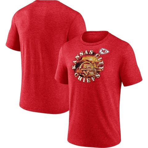 Men's Fanatics Branded Heathered Red Kansas City Chiefs Sporting Chance T-Shirt