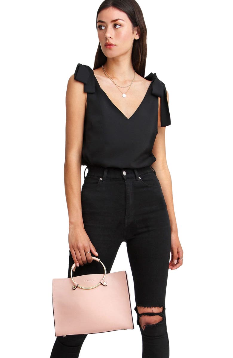 Belle & Bloom Feel For You V-Neck Top, Alternate, color, Black