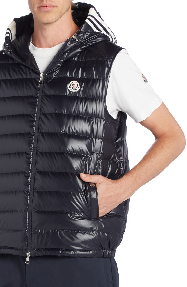 Moncler Clai Hooded Down Vest, Alternate, color, 