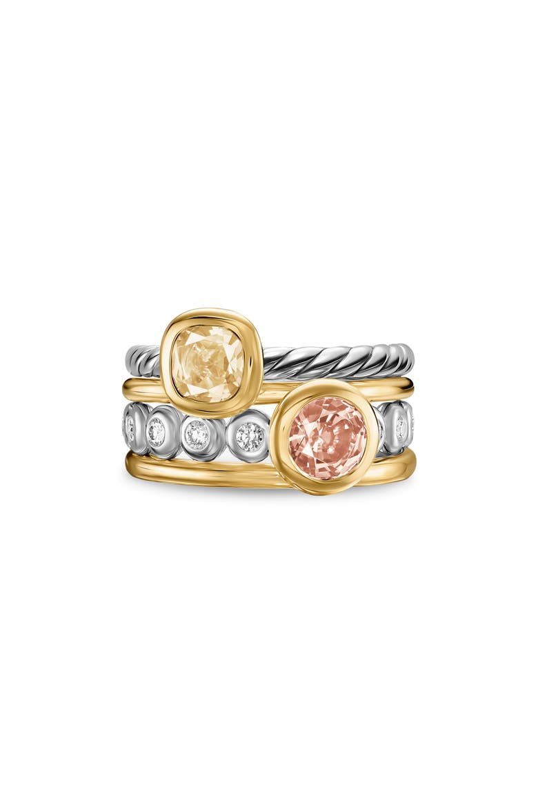 DY Mercer® Color Stone Multirow Ring, Main, color, CHAMPAGNE CITRINE
