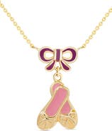 Lily Nily Ballet Shoes Pendant Necklace
