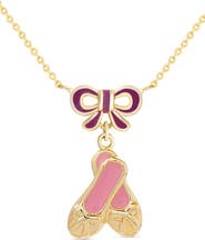 Lily Nily Ballet Shoes Pendant Necklace