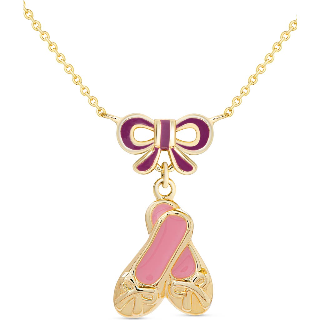 Lily Nily Ballet Shoes Pendant Necklace in Gold  product