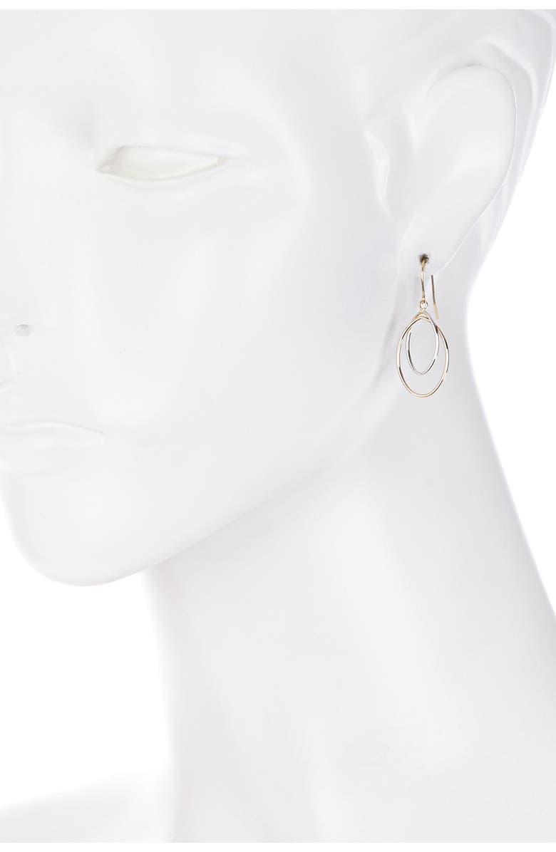 CANDELA JEWELRY 14K Yellow & White Gold Graduated Dangle Earrings, Alternate, color, 