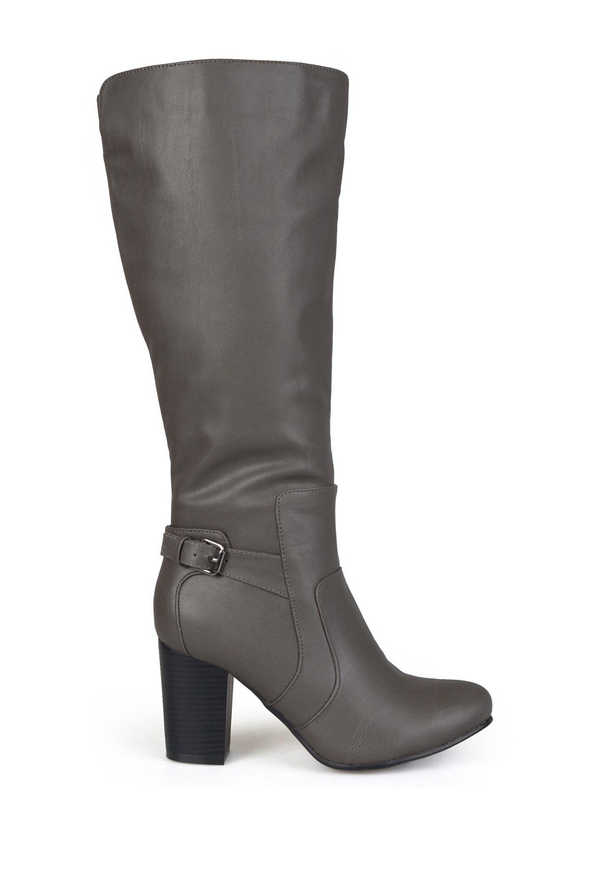 Journee Collection JOURNEE Carver Heeled Tall Boot, Main, color, Grey