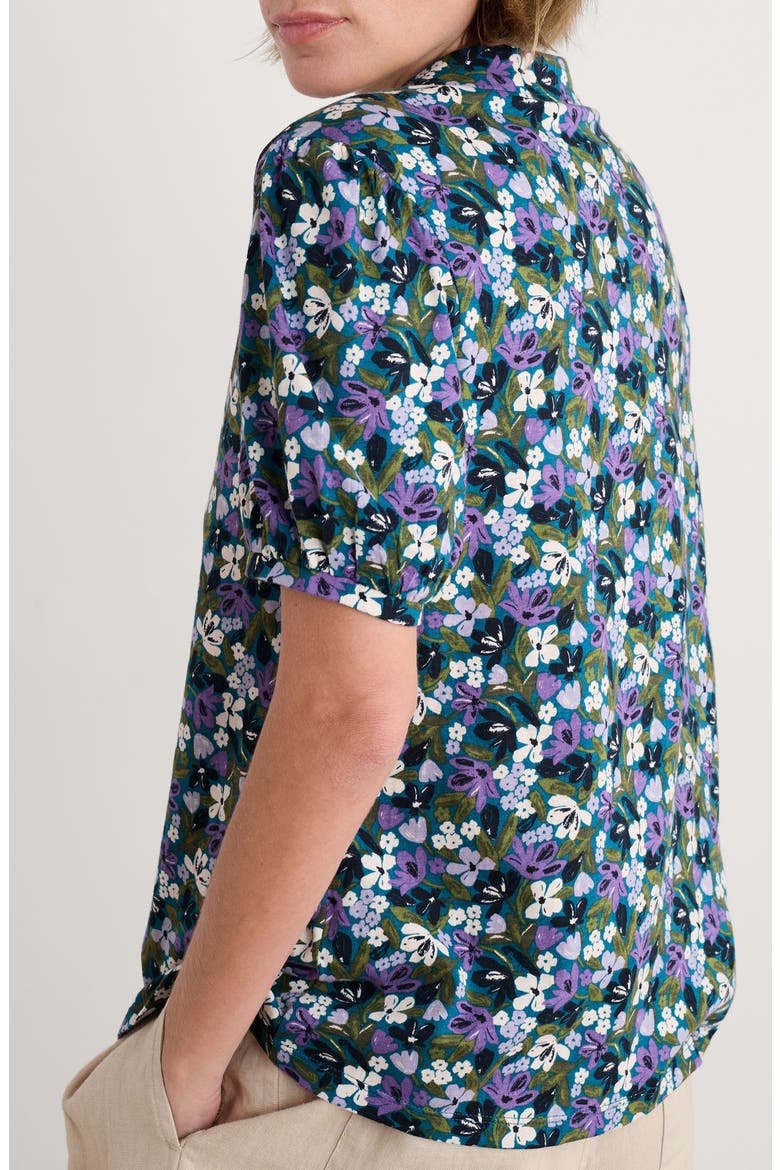 Embrace Floral Button-Up Shirt, Alternate, color, CRAYON FLORAL DARK DRIFT