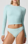 Florence by Mills Softie Seamless Long Sleeve Crop T-Shirt