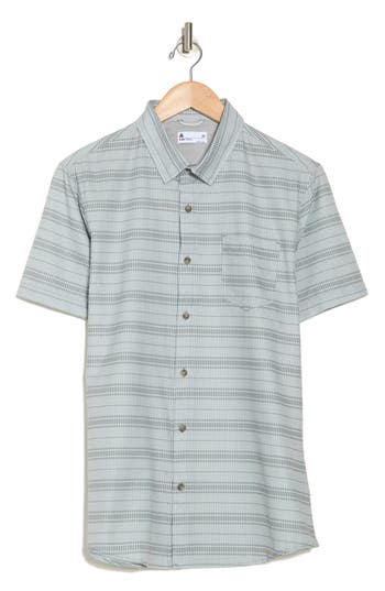 Union Print Ub Tech Short Sleeve Stretch Aero Mesh Button-up Shirt