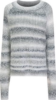 Spades Full Needle Multi Stripe Knit Sweater