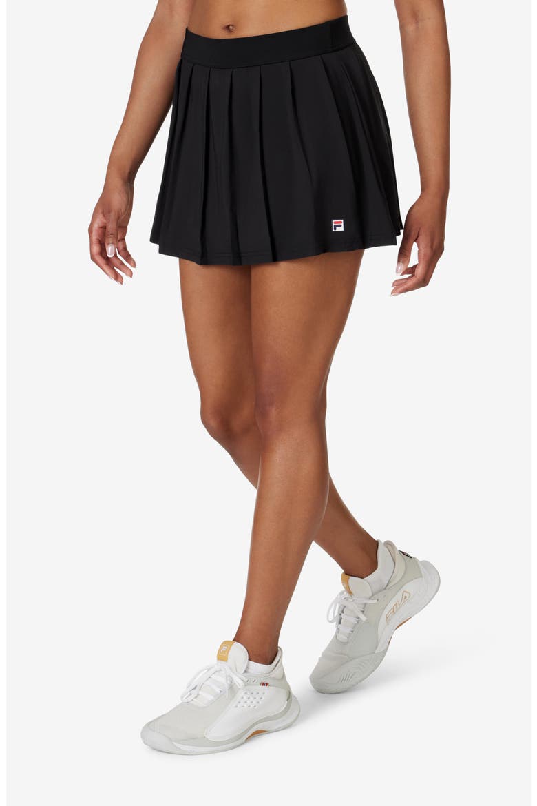 Pleated Tennis Skirt, Main, color, BLACK