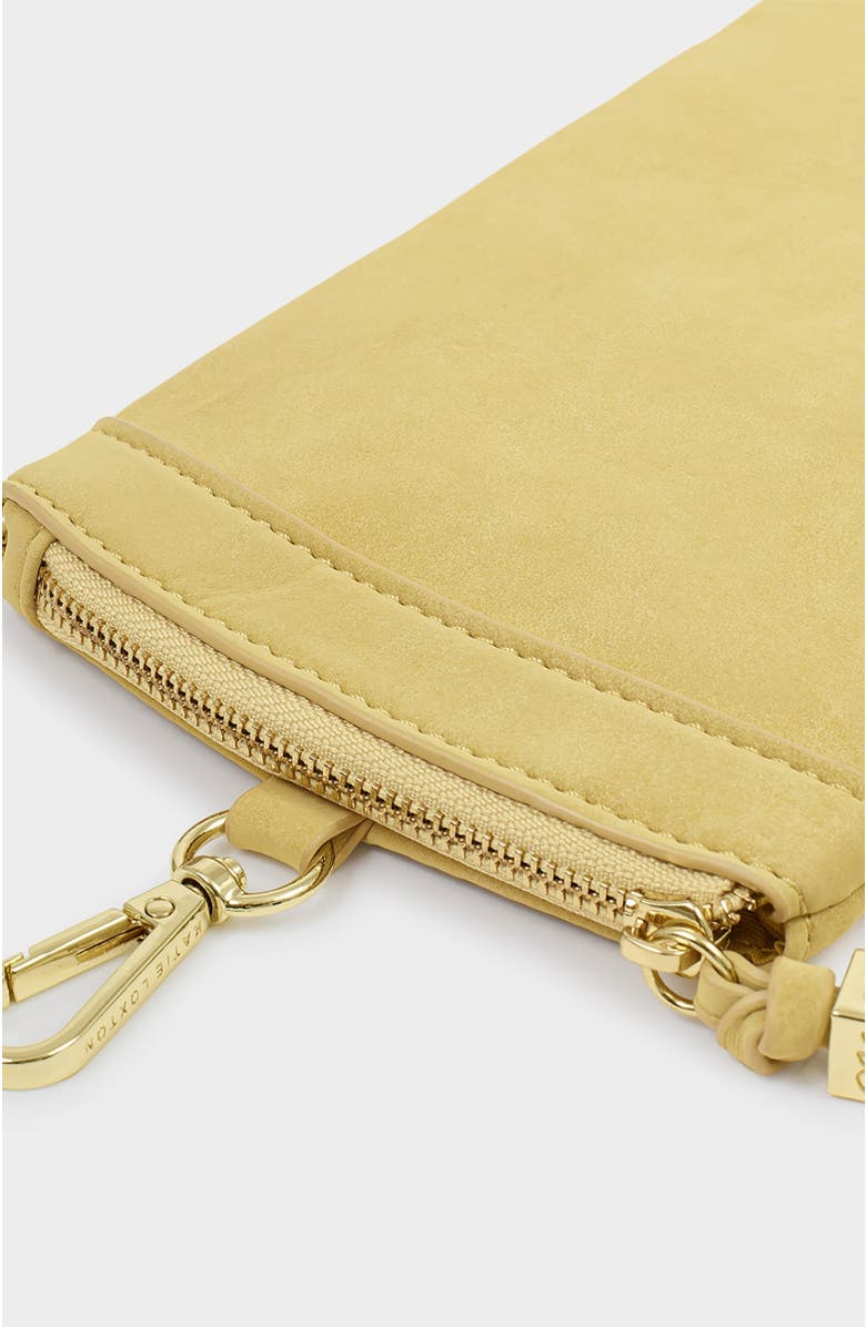 Katie Loxton Clip On Sunglasses Case, Alternate, color, Butter Yellow Suedette