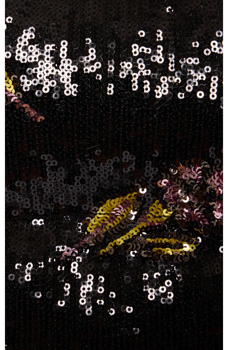 La DoubleJ Bonbon Puffer Vest, Alternate, color, Mayfair Paillettes Black