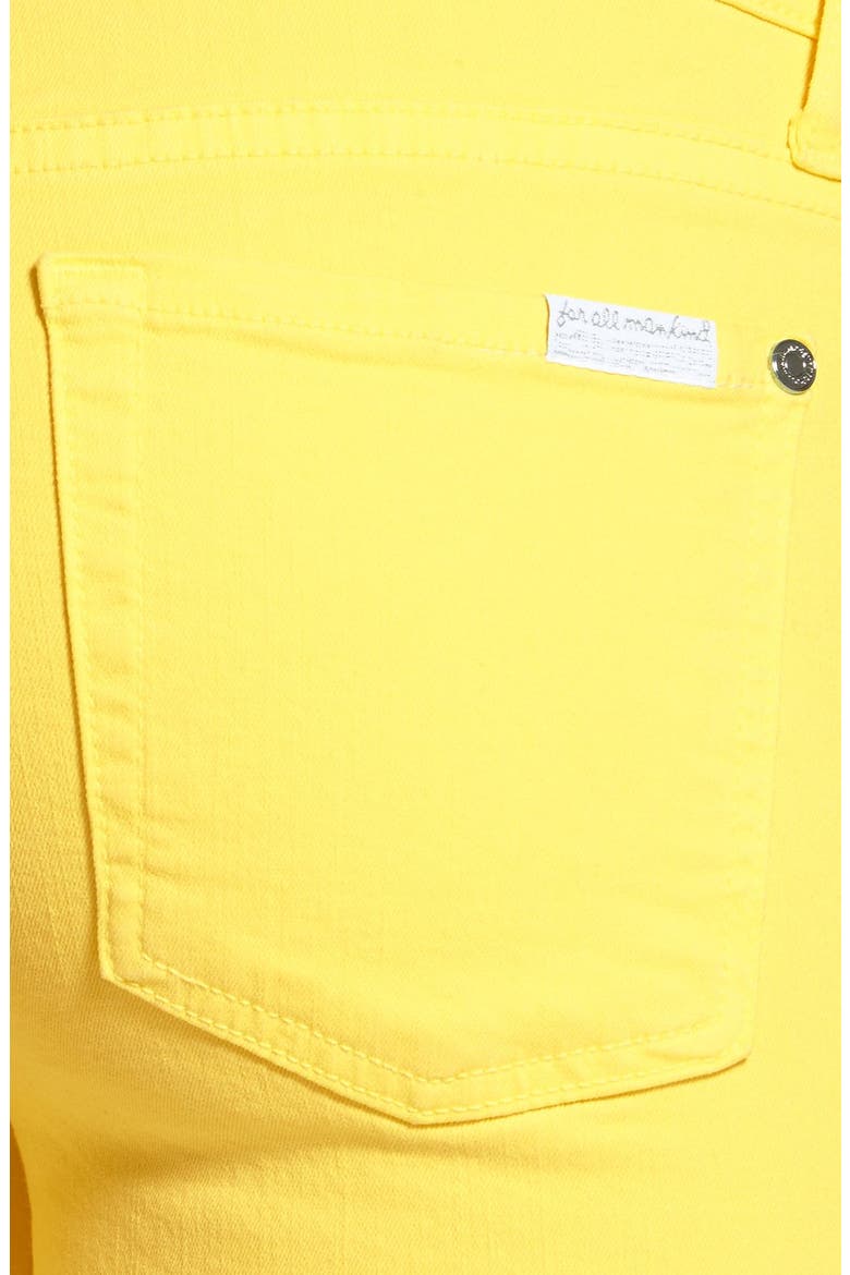 7 For All Mankind® 'The Ankle Skinny' Jeans, Alternate, color, BLAZING YELLOW