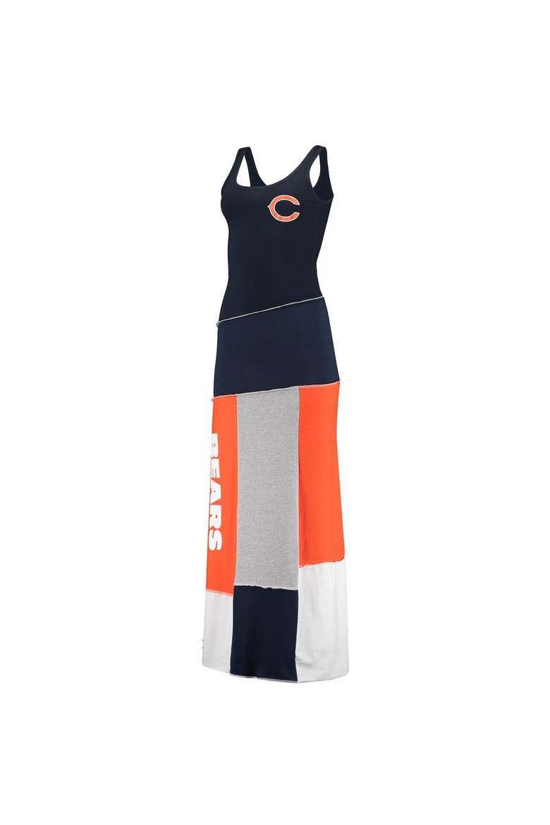 Women's Refried Apparel Navy Chicago Bears Tri-Blend Sleeveless Maxi Dress, Alternate, color, Navy