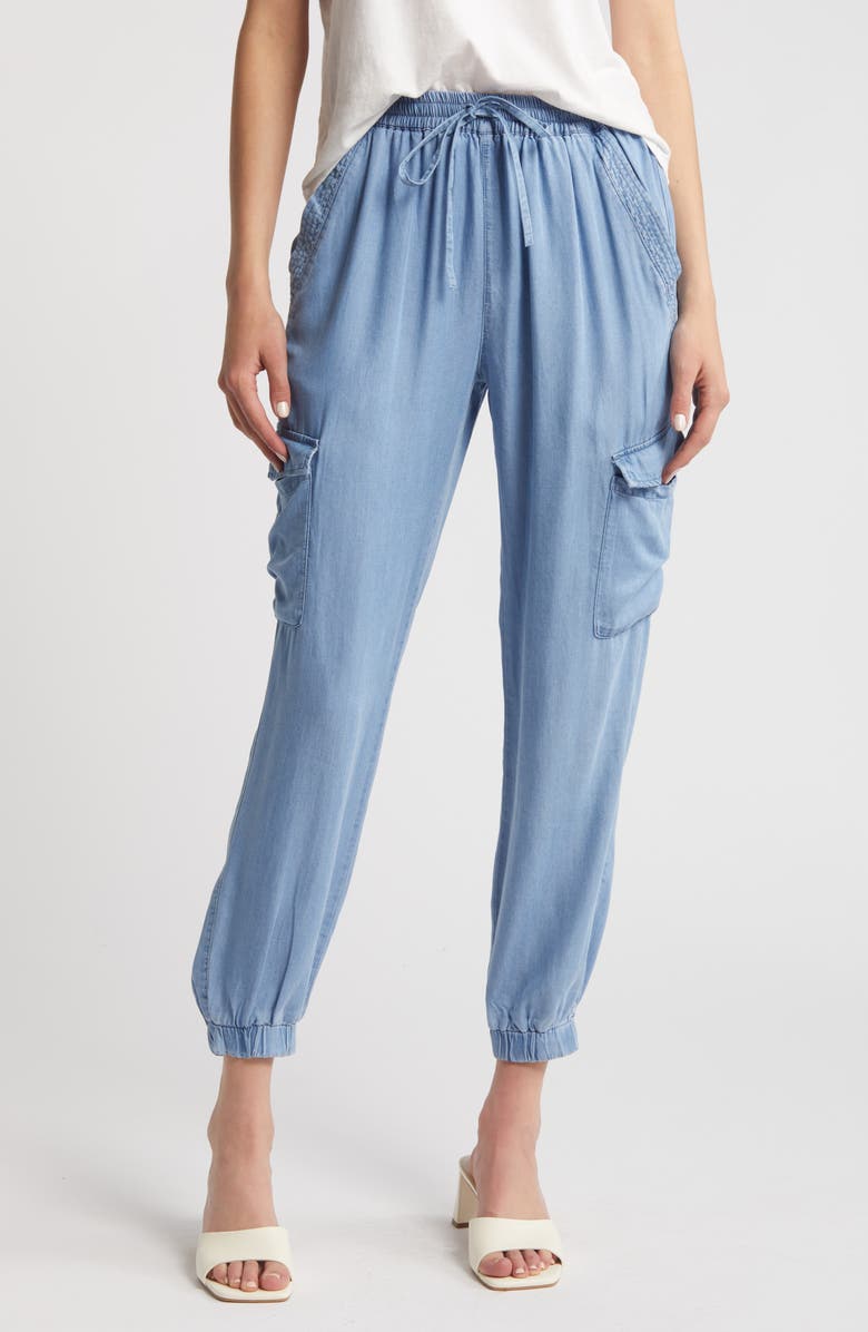 NIKKI LUND Simone Cargo Jogger Pants, Main, color, Blue