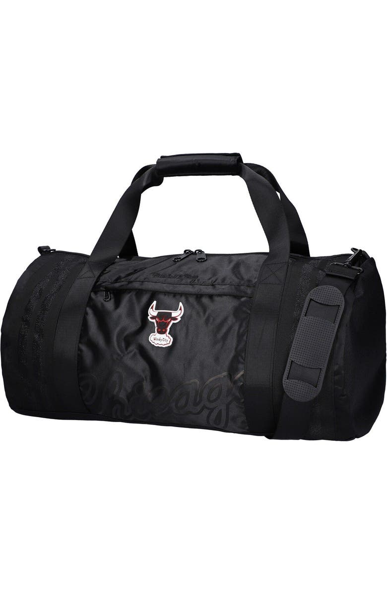 Mitchell & Ness Chicago Bulls Hardwood Classics Satin Duffel Bag, Main, color,