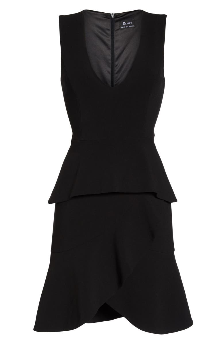 Bardot Tulip Ruffle Dress, Alternate, color, 