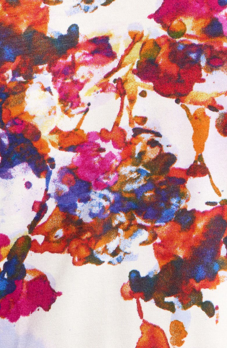 Loveappella Surplice Peplum Top, Alternate, color, Fuchsia/ Violet