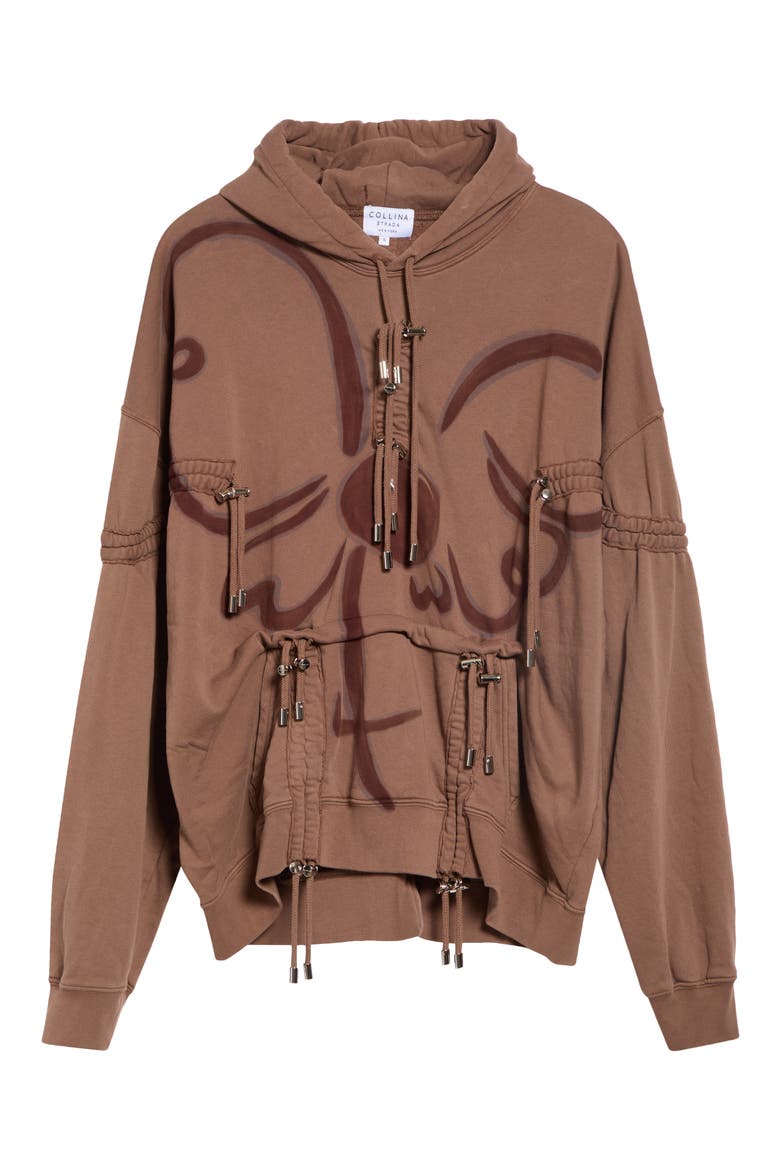 Aurora Mohawk Burst Cotton Hoodie, Alternate, color, EARTH FLOWER