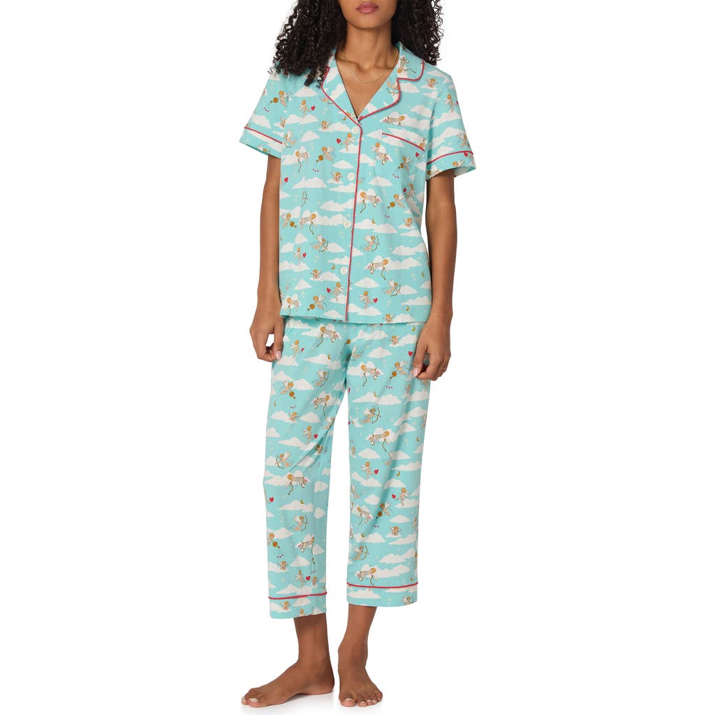 Bedhead Pajamas Print Stretch Organic Cotton Crop Pajamas