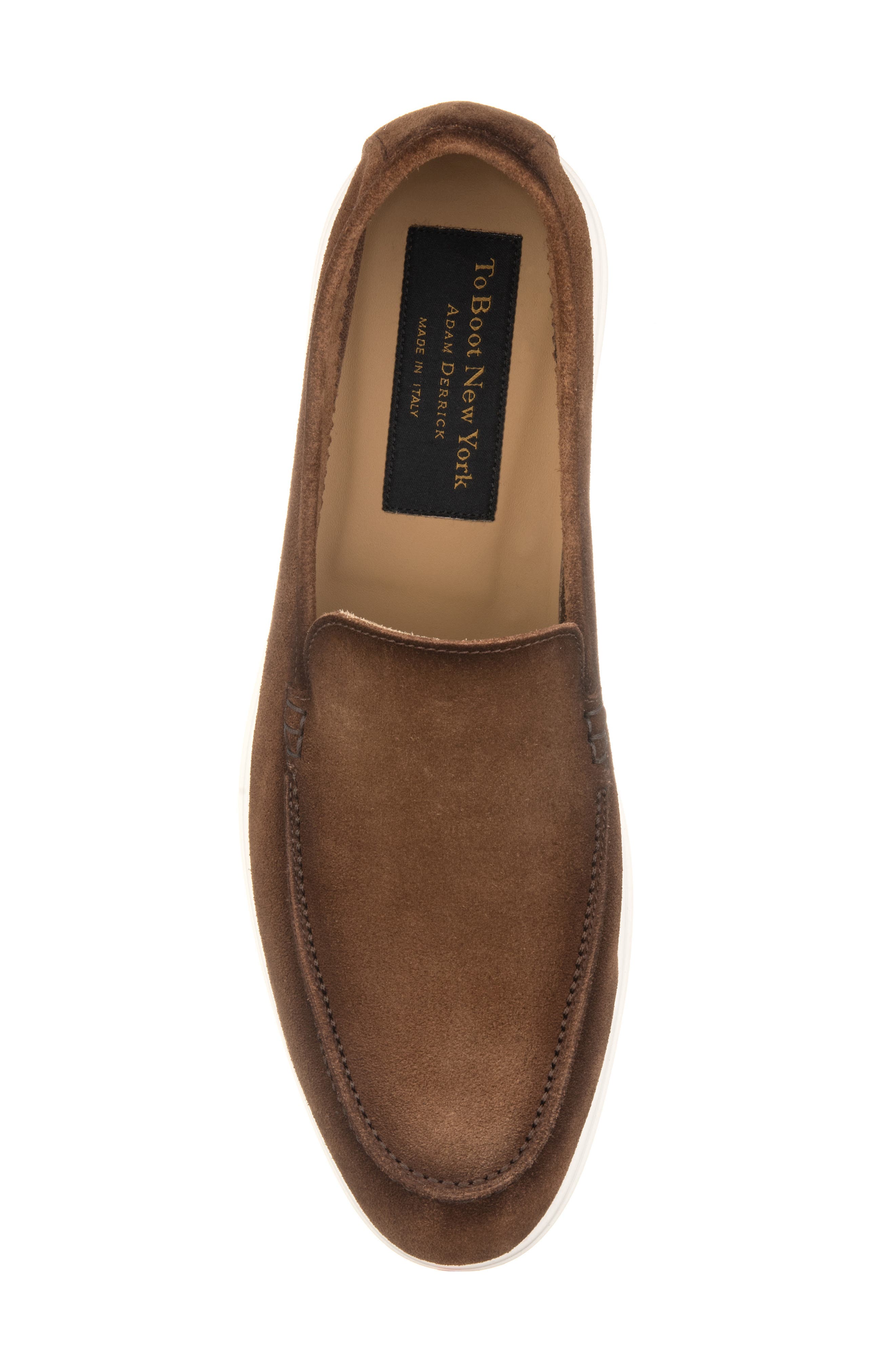 TO BOOT NEW YORK Starr Moc Toe Loafer, Alternate, color, Chocolate Brown