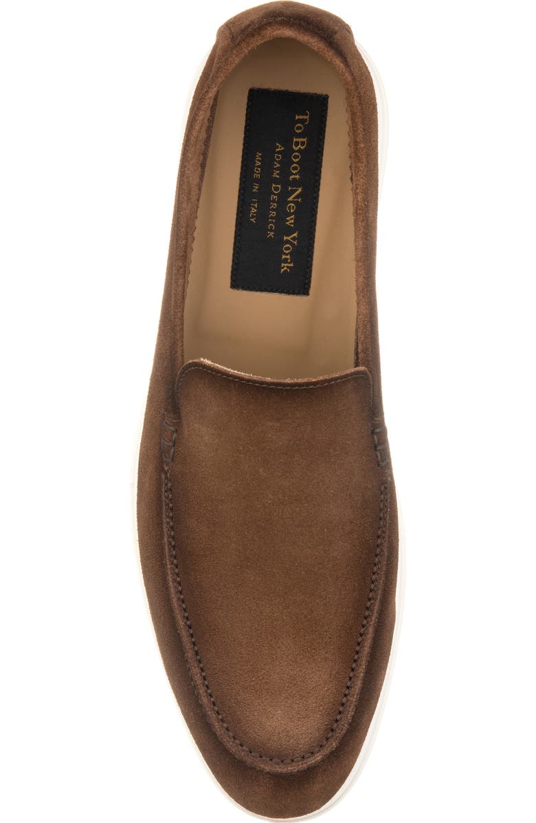 TO BOOT NEW YORK Starr Moc Toe Loafer, Alternate, color, Chocolate Brown
