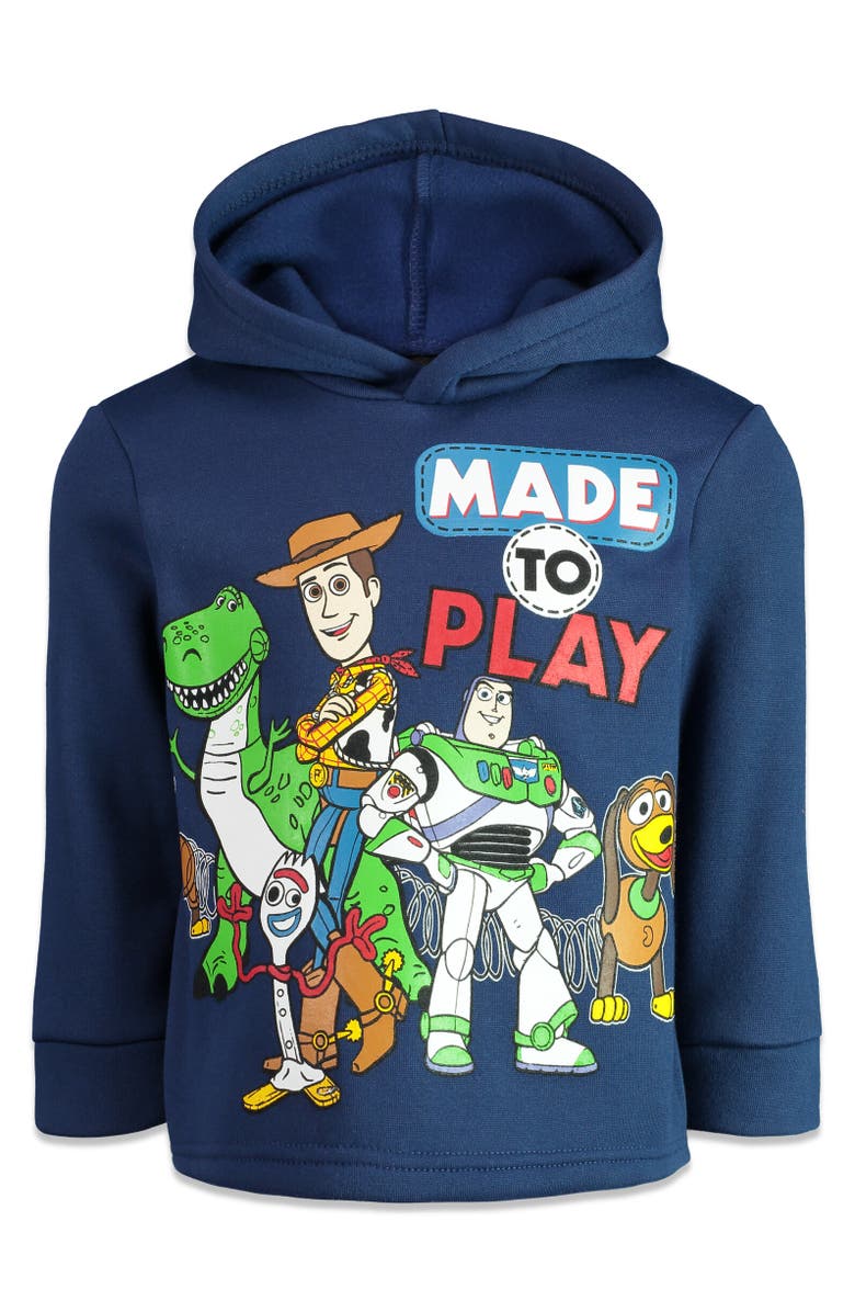 Disney Toy Story Buzz Lightyear Fleece Hoodie & Pants Set, Alternate, color, Navy / Grey