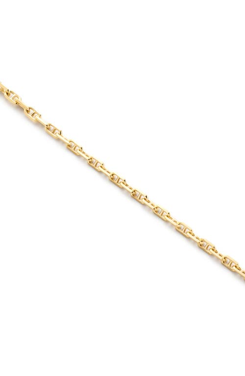 Ana Luisa Solid Yellow Gold Anchor Chain Necklace In Gold