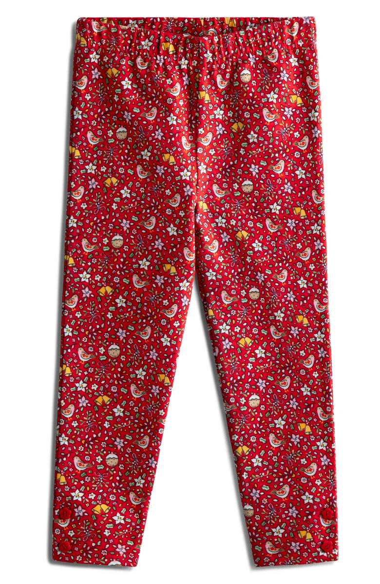 JOJO MAMAN BEBE Kids' Holiday Reindeer Sequin Appliqé Cotton Sweatshirt & Leggings Set, Alternate, color, Pink