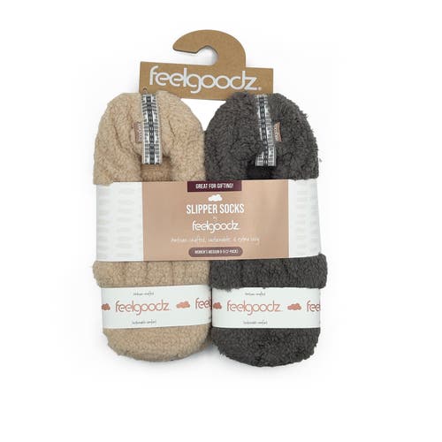 Feelgoodz Equinox Slipper Socks 2-pack Elm In Multi