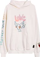 VIC GARCIA WORLD Sweet Bird Graphic Cotton Pullover Hoodie