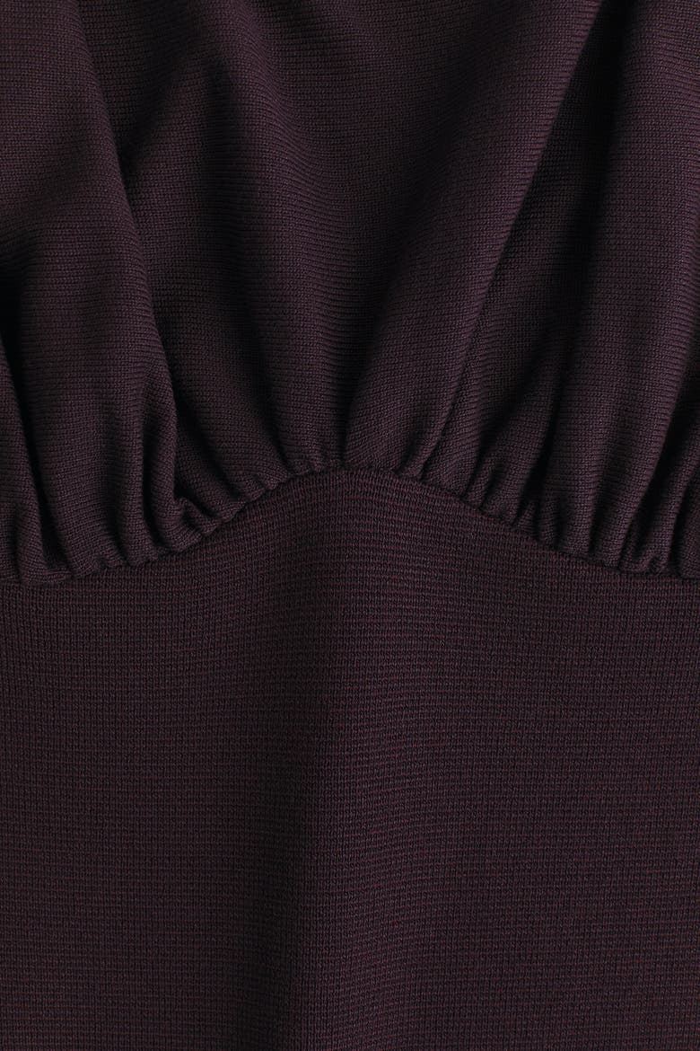 Gathered Turtleneck Dress, Alternate, color, Plum purple